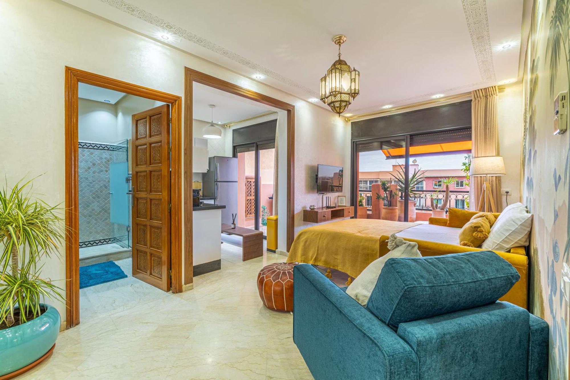 Le Jasmin - Appartement Authentique A Gueliz Marrákes Kültér fotó