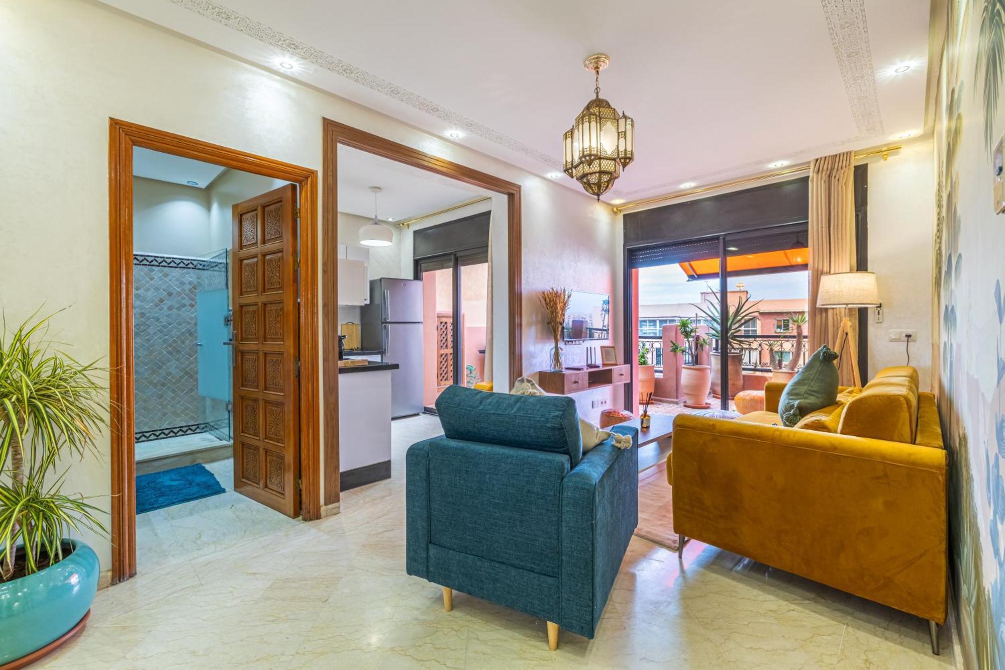 Le Jasmin - Appartement Authentique A Gueliz Marrákes Kültér fotó