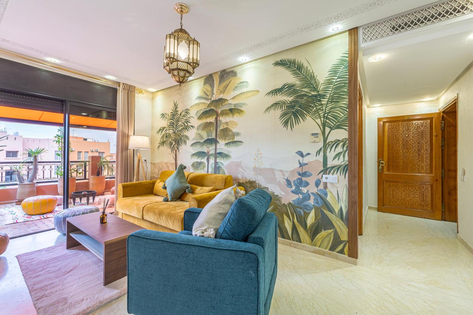 Le Jasmin - Appartement Authentique A Gueliz Marrákes Kültér fotó