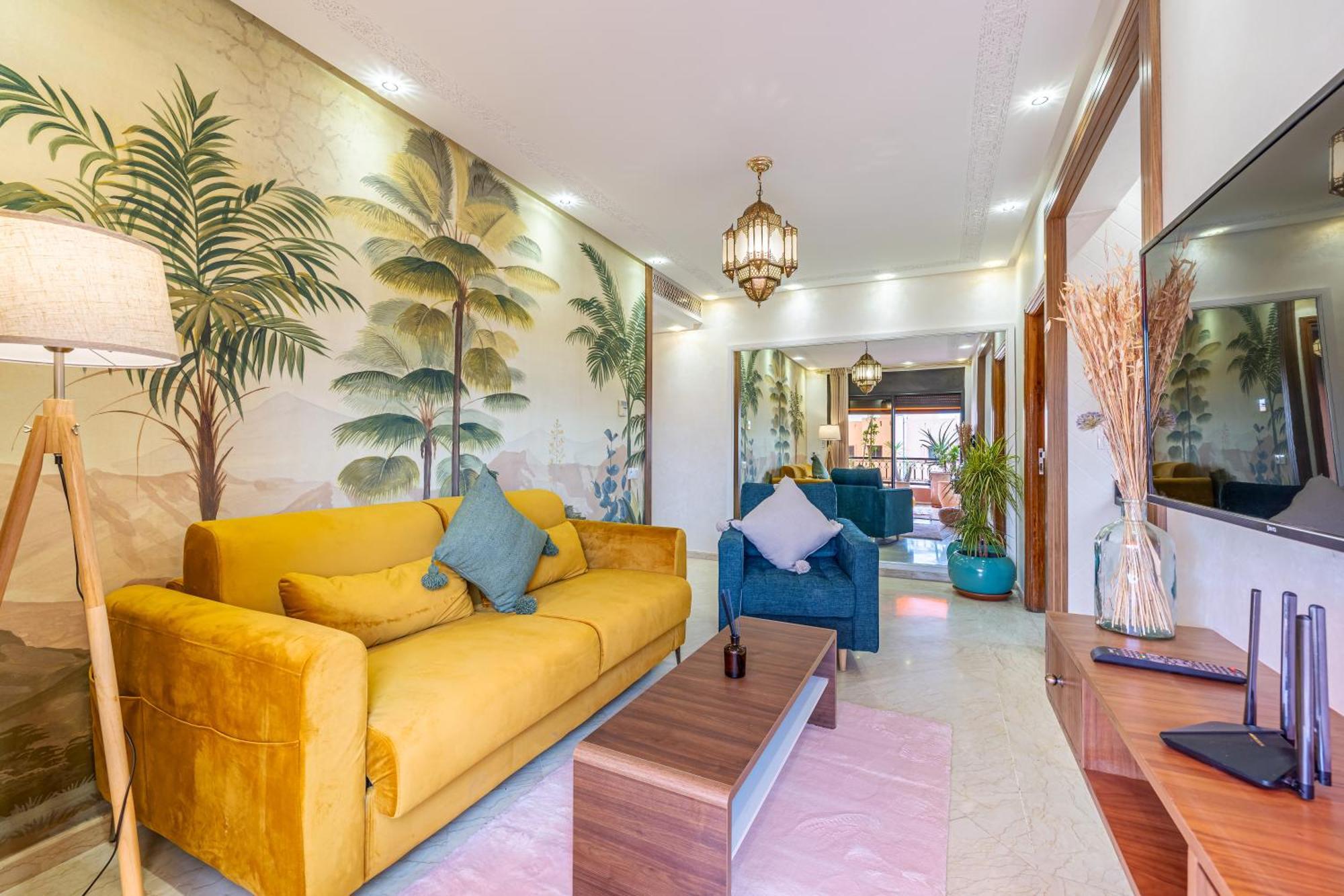 Le Jasmin - Appartement Authentique A Gueliz Marrákes Kültér fotó