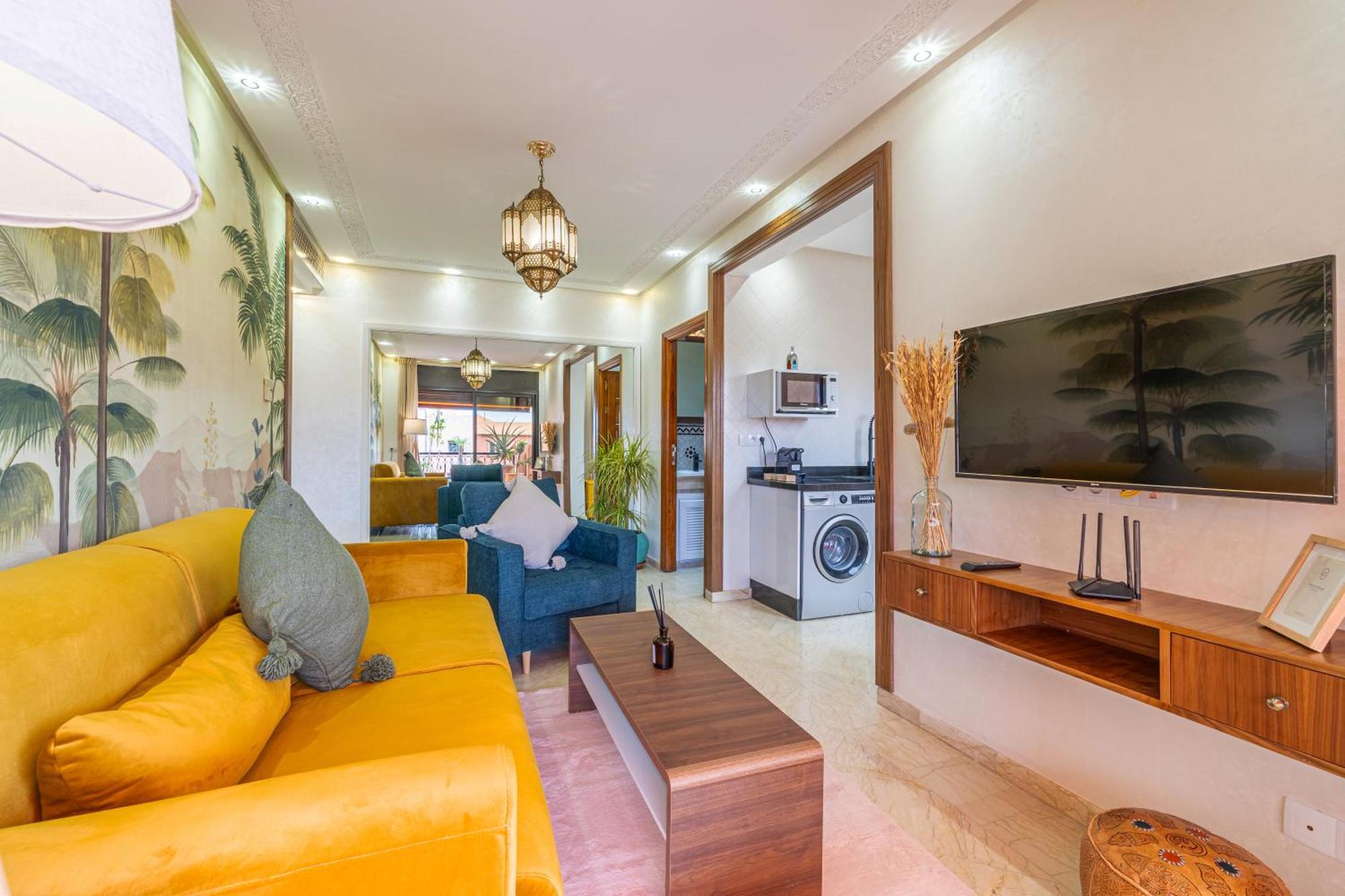Le Jasmin - Appartement Authentique A Gueliz Marrákes Kültér fotó
