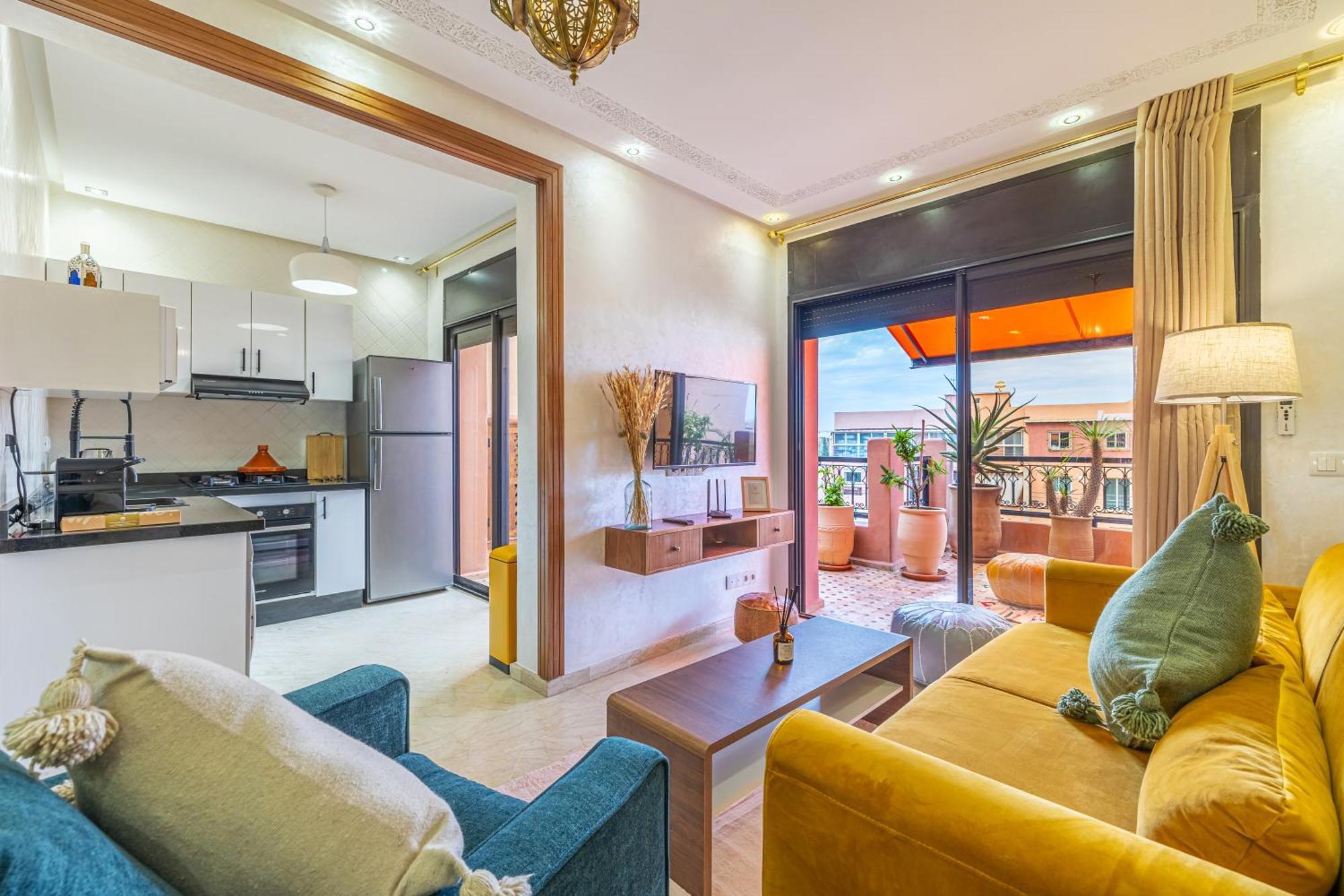 Le Jasmin - Appartement Authentique A Gueliz Marrákes Kültér fotó