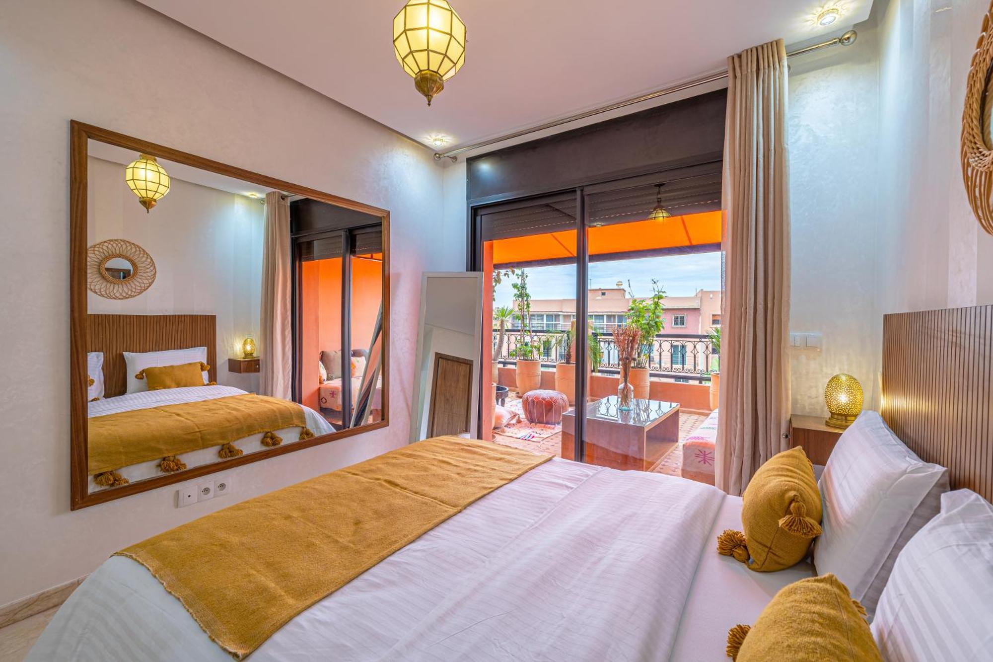 Le Jasmin - Appartement Authentique A Gueliz Marrákes Kültér fotó